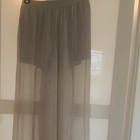 Wide leg sheer pant - Picture 1 of 4